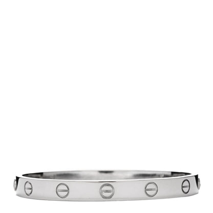 Cartier 18K White Gold LOVE Bracelet 16 2 of 3