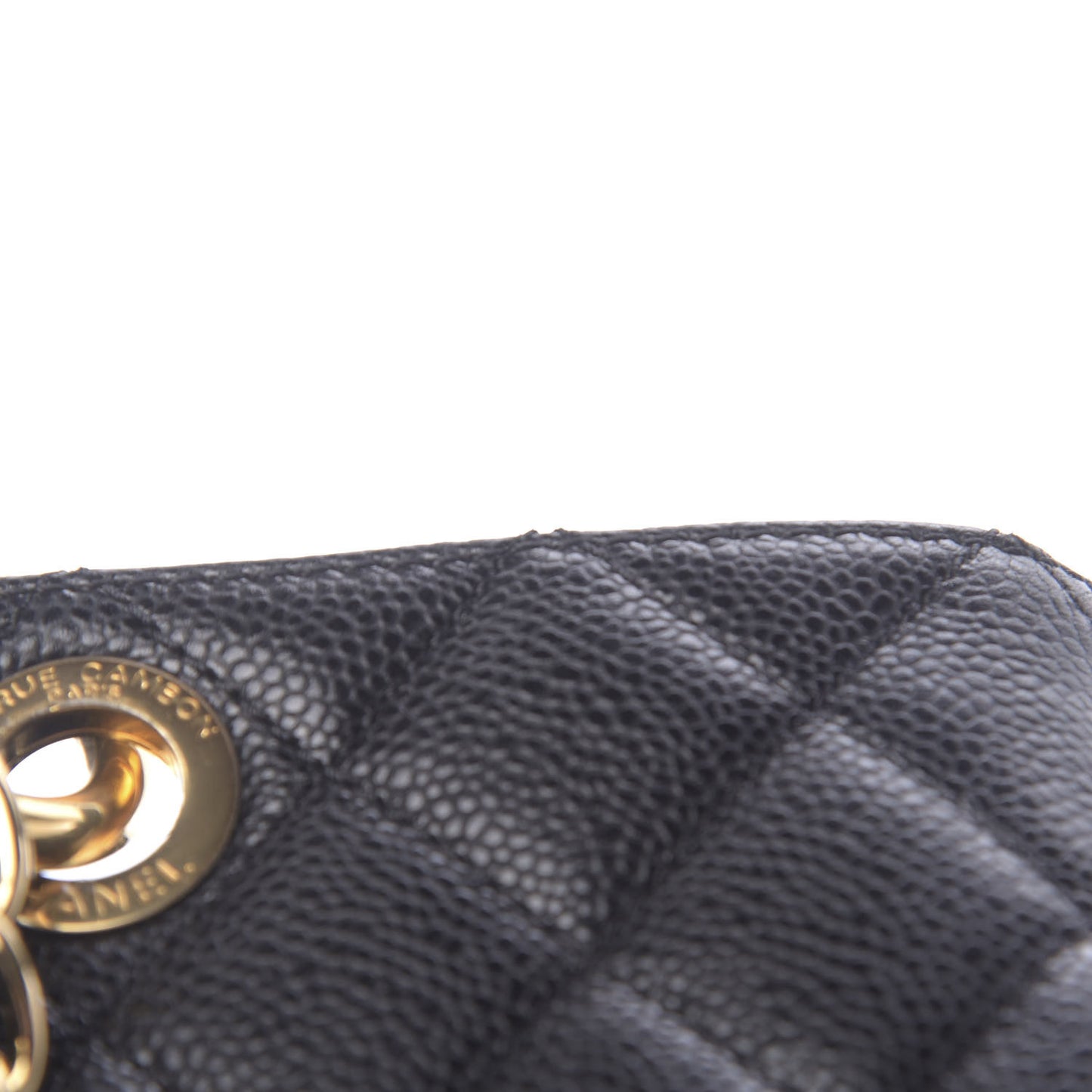 Caviar Quilted Grand Shopping Tote GST Black