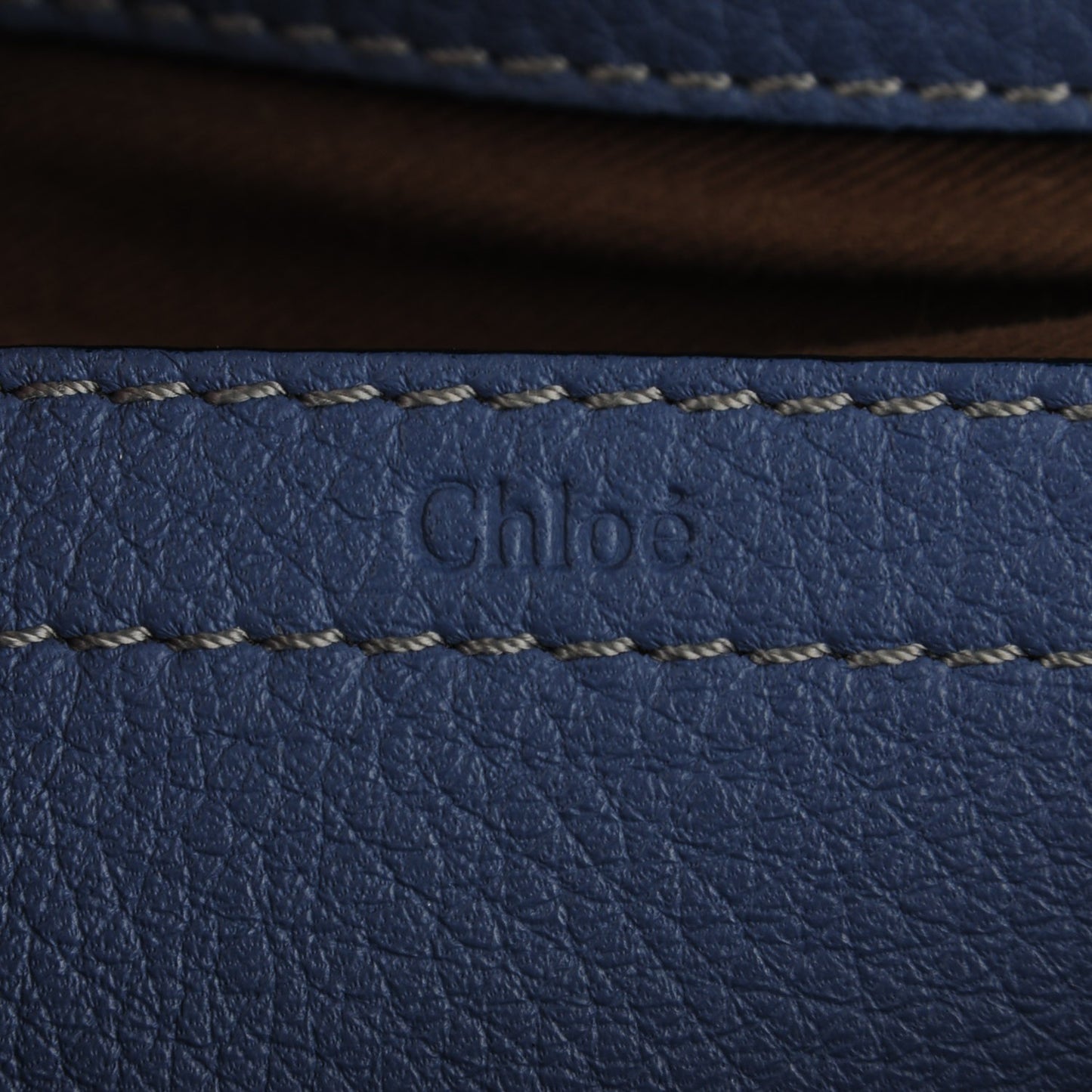 Calfskin Medium Marcie Round Crossbody Bag Street Blue