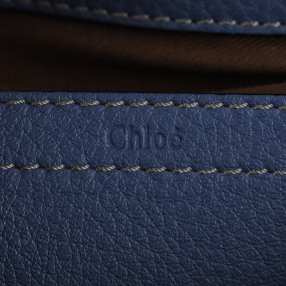 Chloe Calfskin Medium Marcie Round Crossbody Bag Street Blue 9 of 11