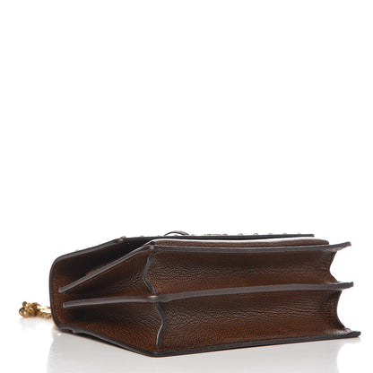 Saint Laurent Calfskin Studded Small Monogram Sunset Brown 4 of 7