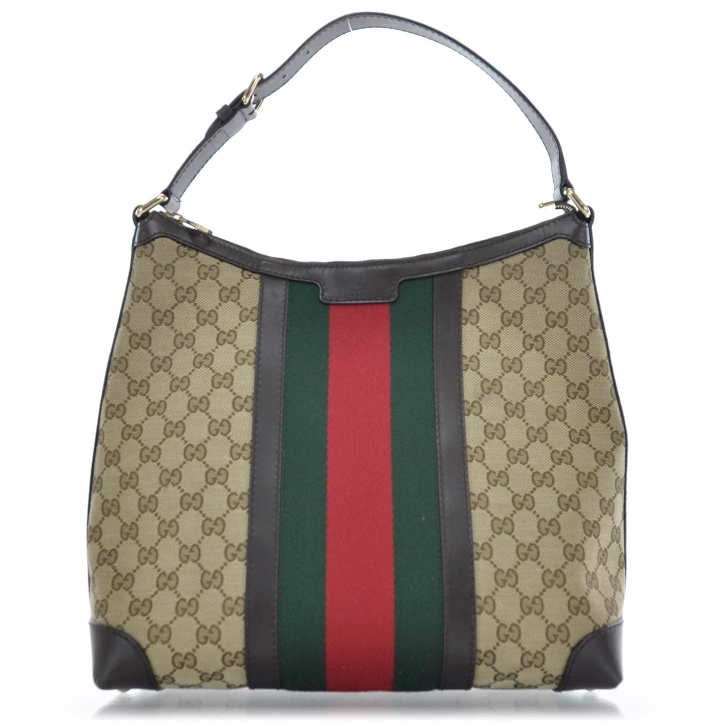Monogram Vintage Web Medium Hobo Dark Brown