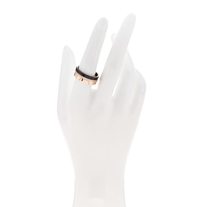 Cartier 18K Pink Gold Diamond Ceramic LOVE Ring Set 57 8 2 of 5