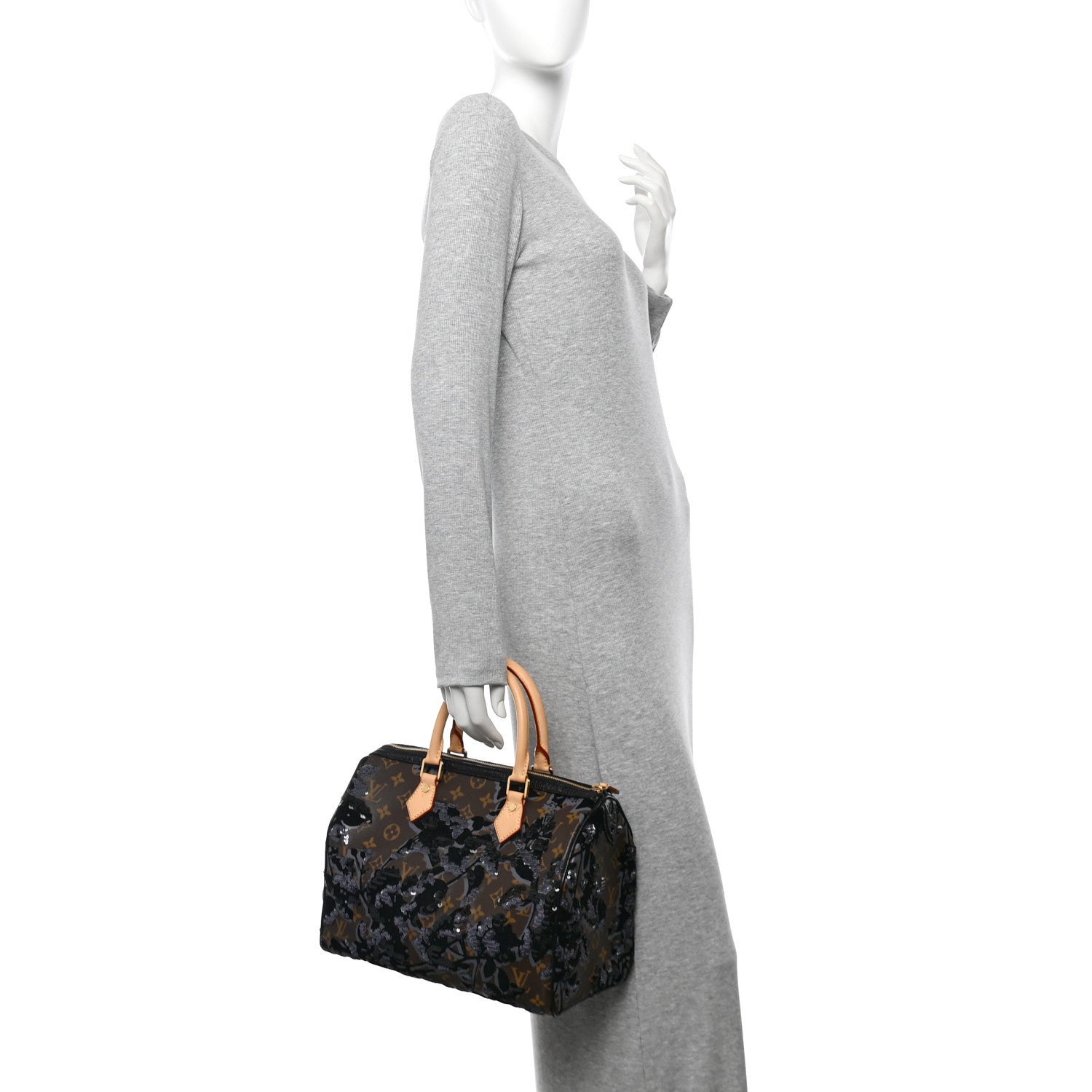 Louis Vuitton Monogram Fleur De Jais Sequins Speedy 30 2 of 10
