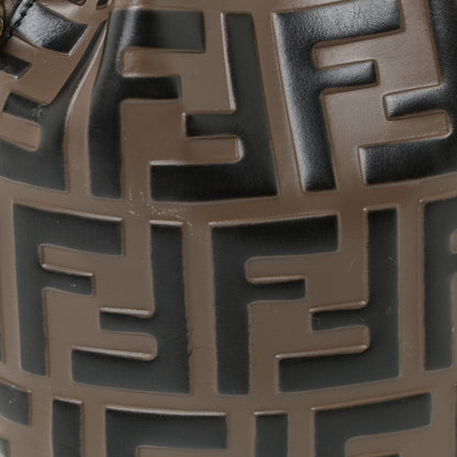 Fendi Vitello Liberty F is Fendi Bi-Color FF 1974 Embossed Mini Mon Tresor Bucket Bag Maya Black 13 of 13