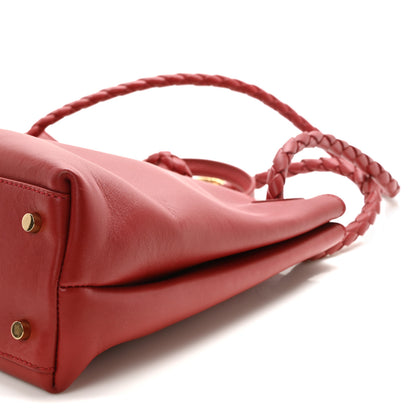 Bottega Veneta Silky Calfskin Medium Andiamo Shoulder Bag Barolo 9 of 9