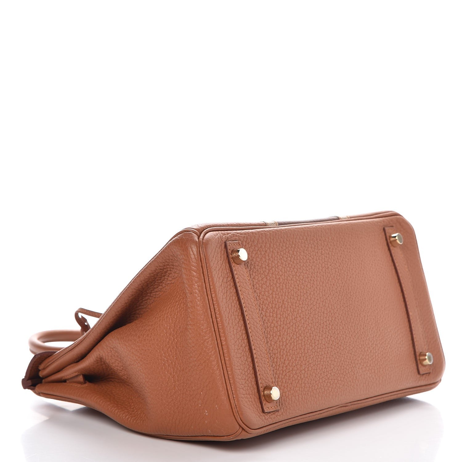 Hermes Taurillon Clemence Lizard Club Birkin 30 Gold Marron D'Inde 5 of 34