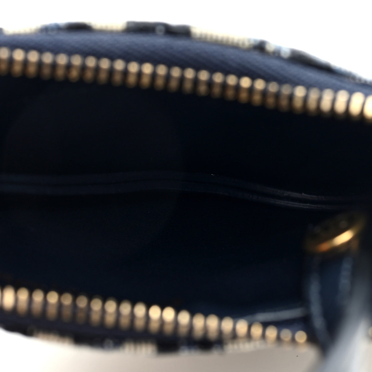 Christian Dior Oblique Saddle Coin Purse Blue 5 of 7