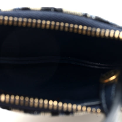 Christian Dior Oblique Saddle Coin Purse Blue 5 of 7