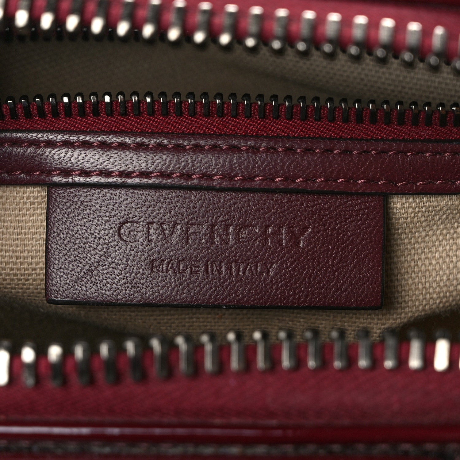 Givenchy Patent Calfskin Mini Antigona Burgundy 6 of 12