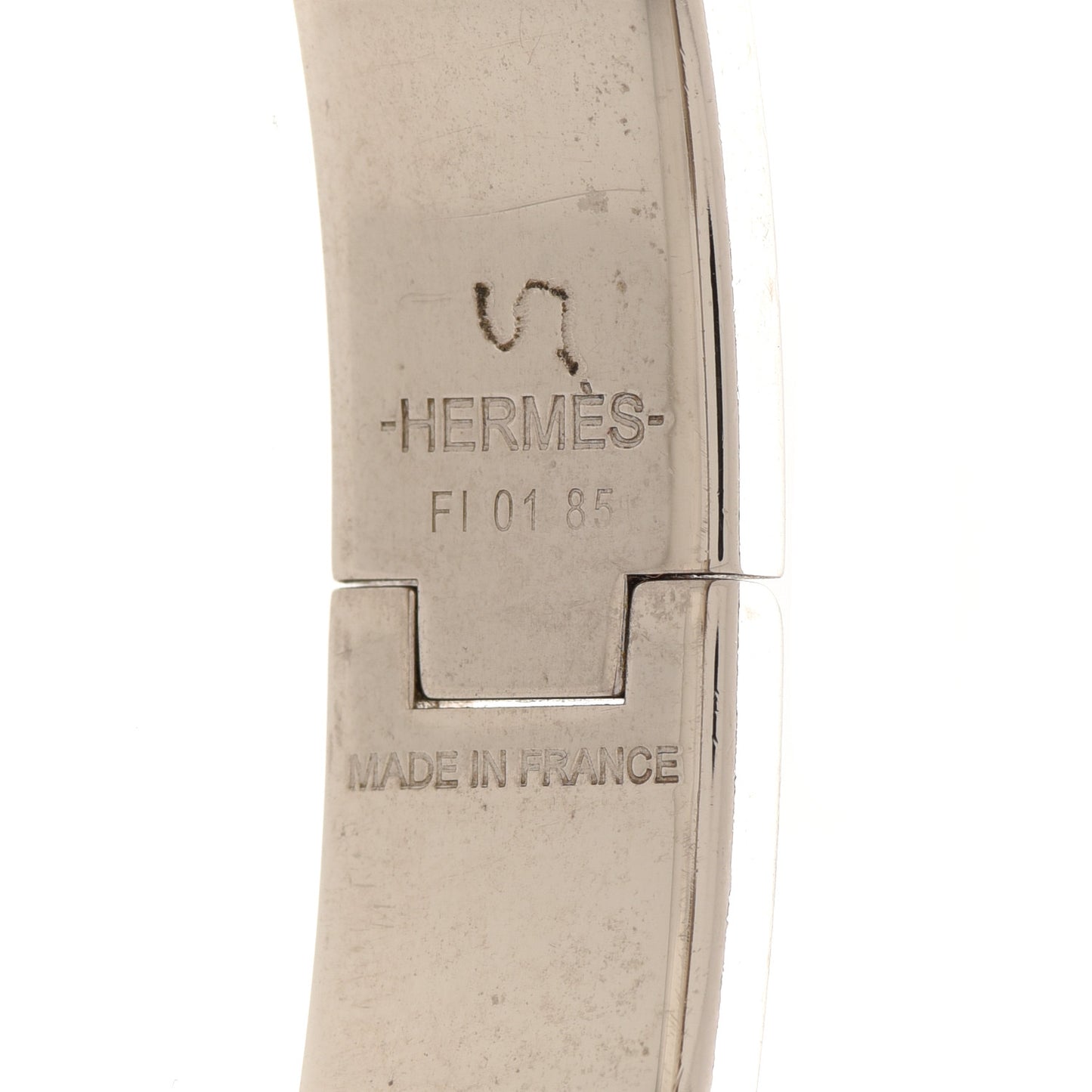 Enamel Narrow Clic Clac H Bracelet PM Vert Bengale