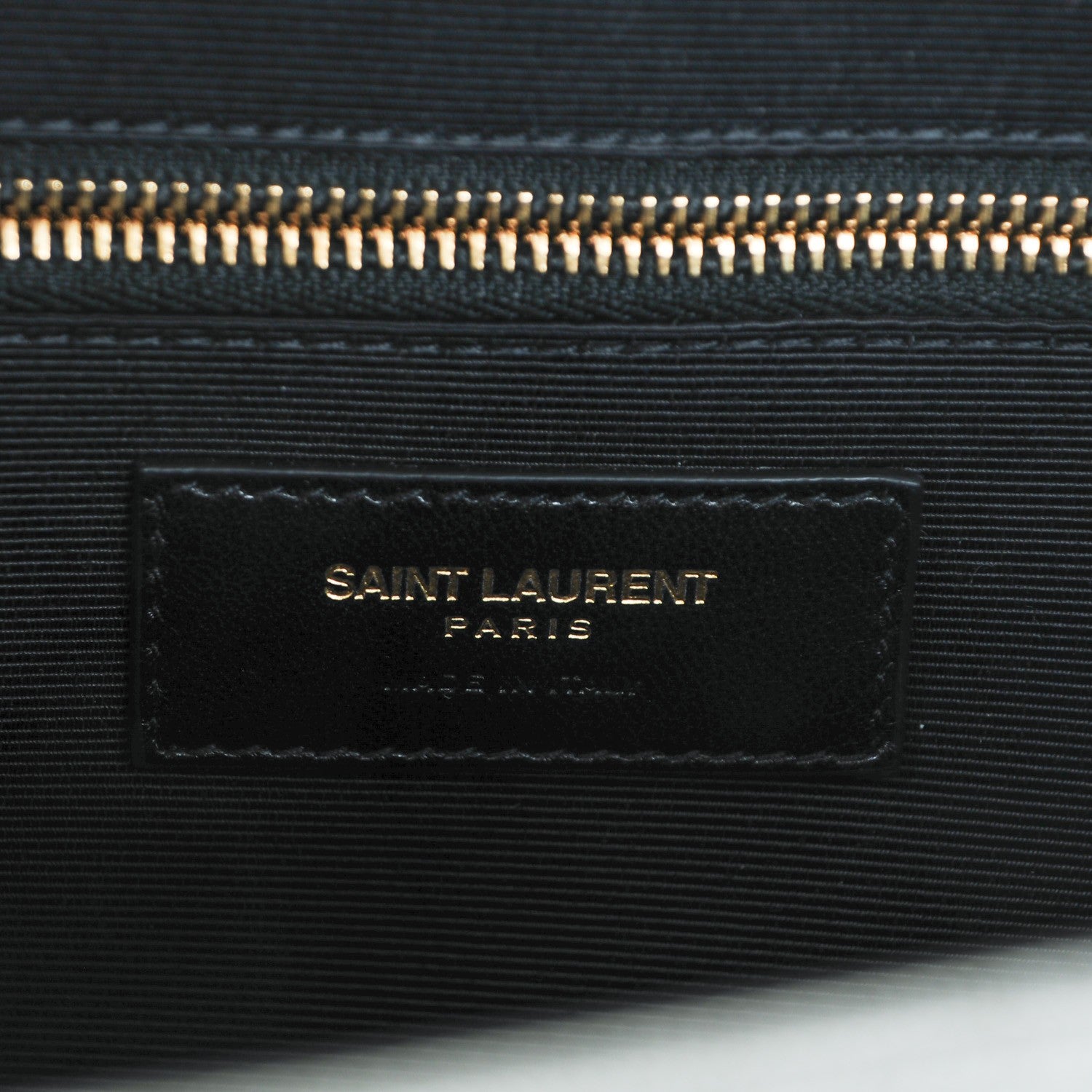 Saint Laurent Grain De Poudre Matelasse Chevron Large Monogram Satchel Bronze 6 of 7