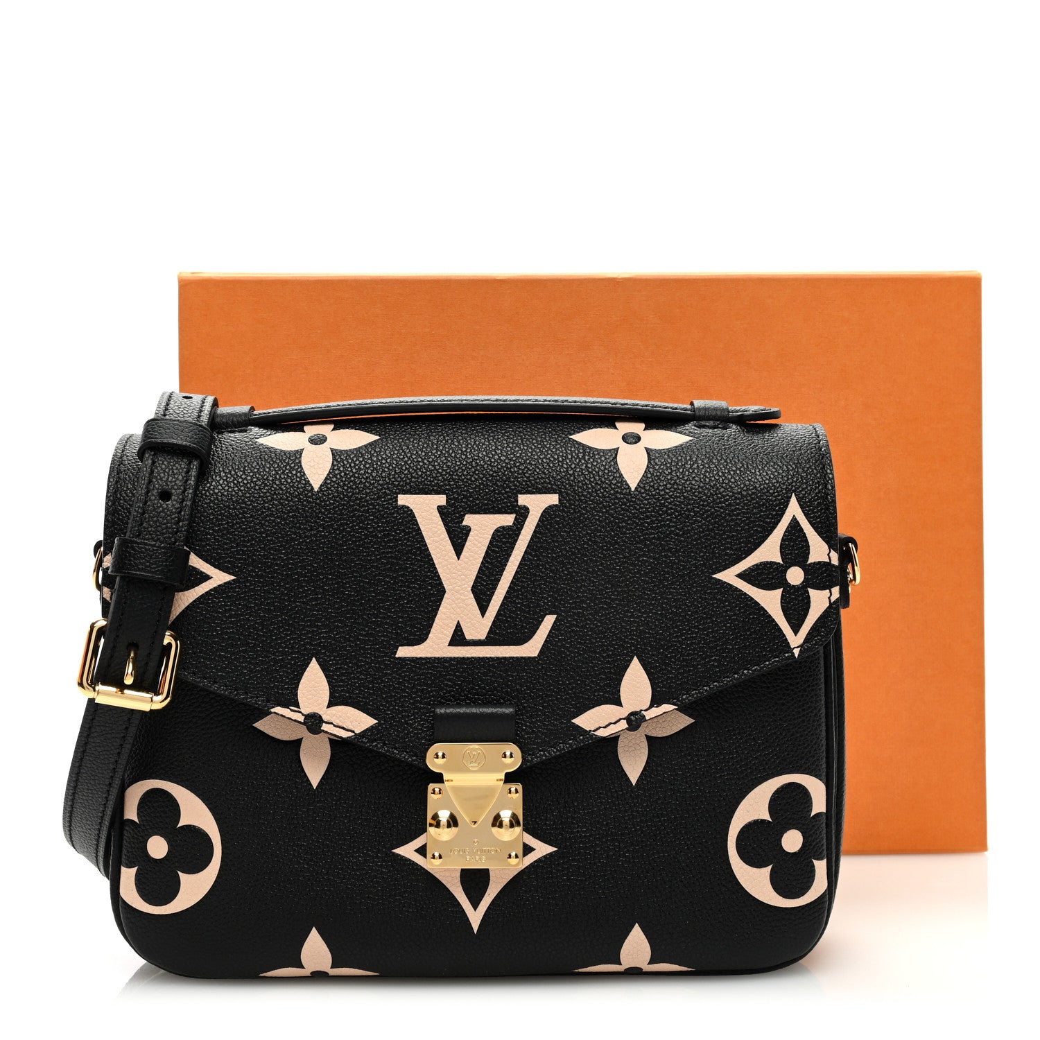 Louis Vuitton Empreinte Monogram Giant Pochette Metis Black Beige 9 of 9