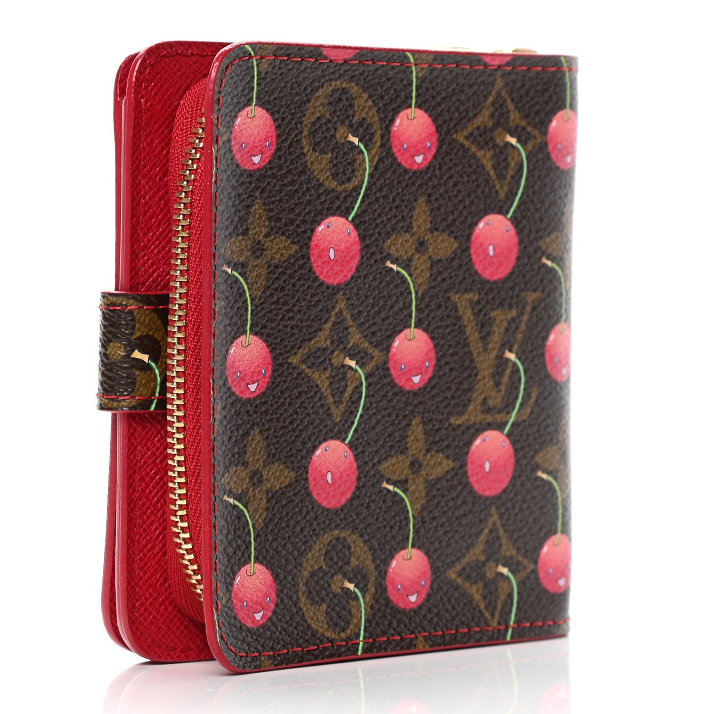 Monogram Cerises Compact Zippe Wallet