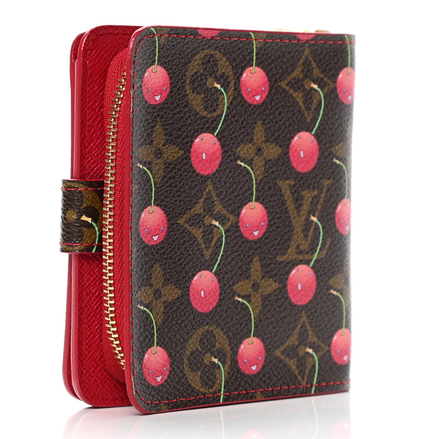 Louis Vuitton Monogram Cerises Compact Zippe Wallet 2 of 4