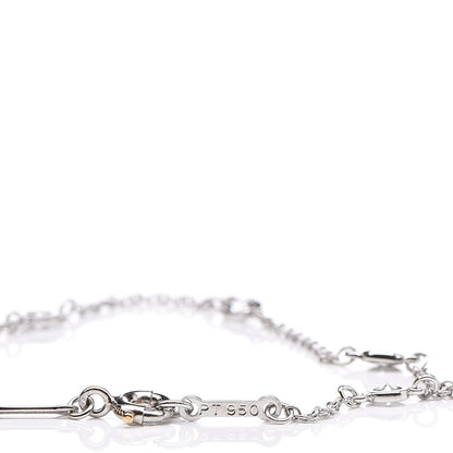 Tiffany Platinum Diamond .30ctw Elsa Peretti Diamonds by the Yard Station Bracelet 5 of 7