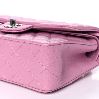 Chanel Caviar Quilted Small Double Flap Dark Pink 10 of 13