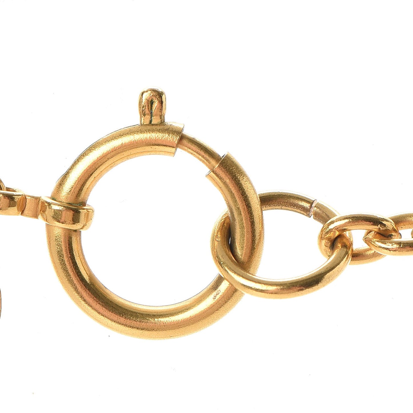 Pendant Long Chain Necklace Gold