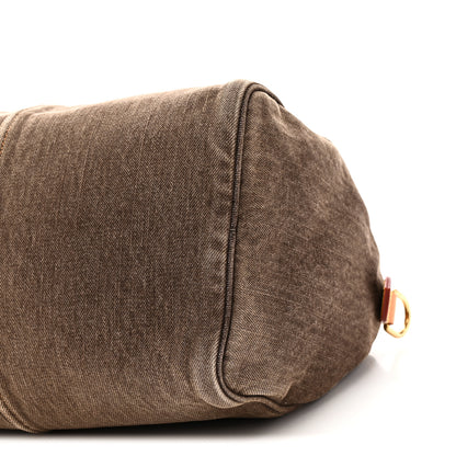 Louis Vuitton Denim Speedy 30 Bandouliere Coffee Bean Brown 9 of 9