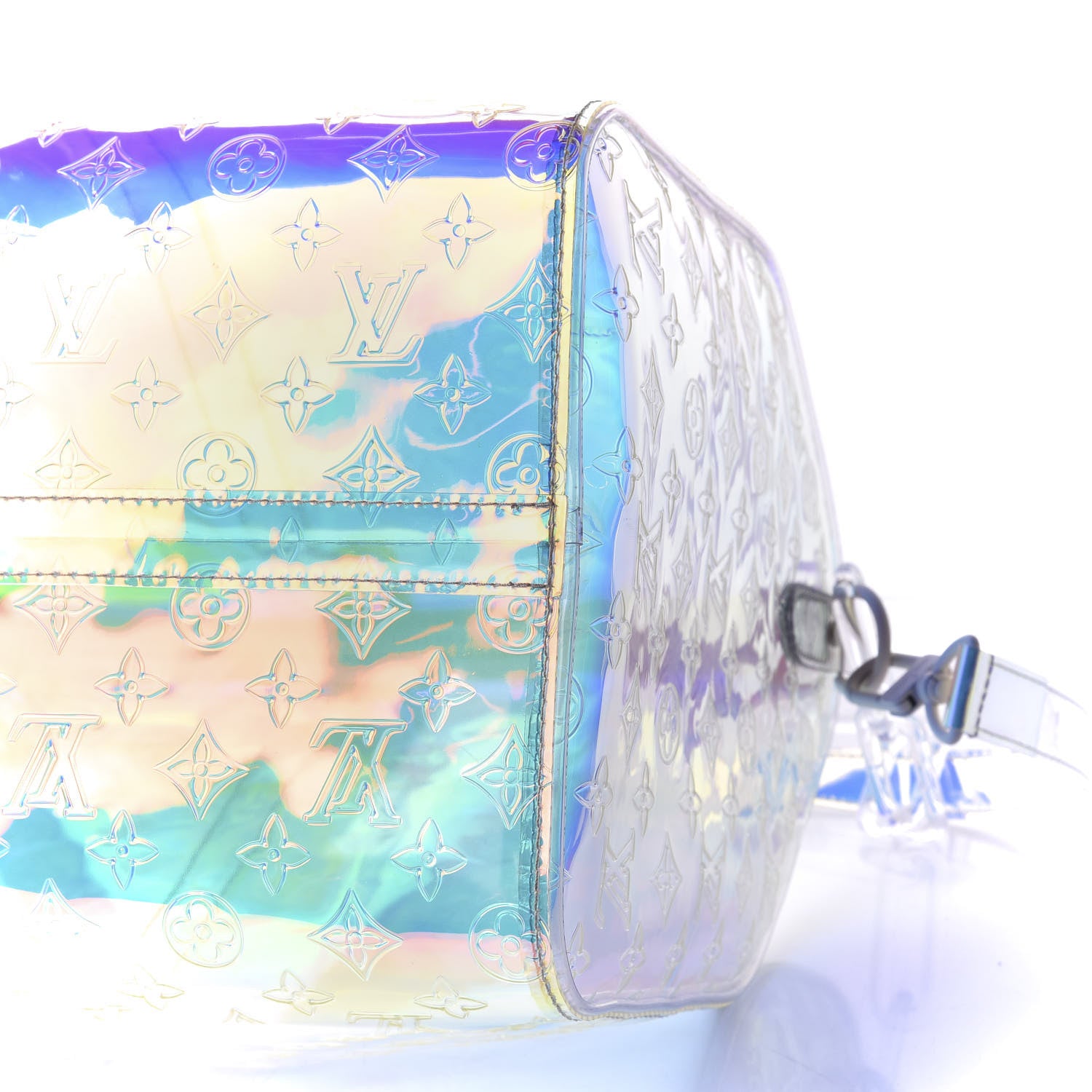 Louis Vuitton PVC Monogram Keepall Bandouliere 50 Iridescent Prism 11 of 13