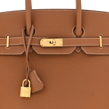 Hermes Togo BIRKIN 35 Gold 8 of 14