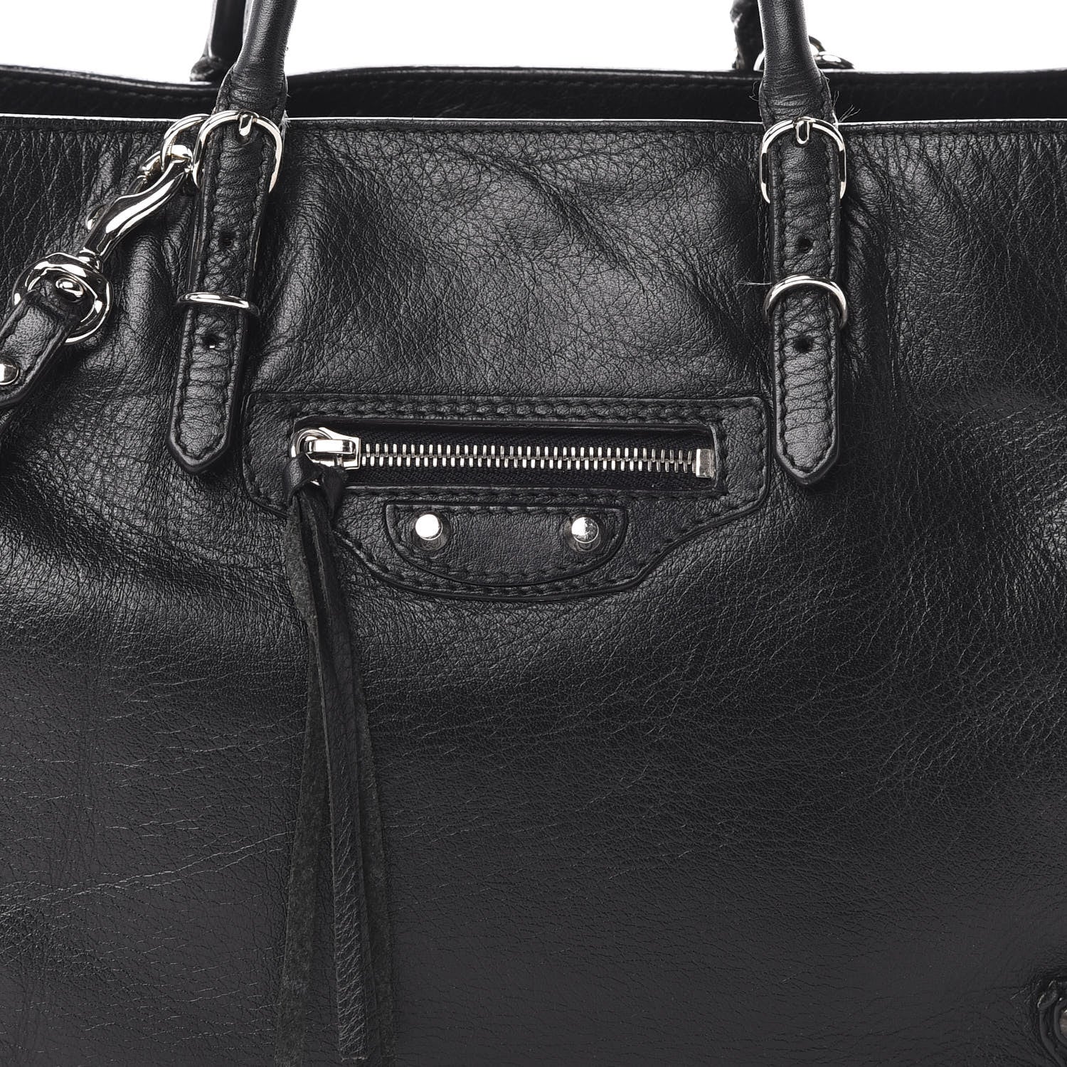 Balenciaga Veau Papier A6 Zip Around Tote Black 16 of 16