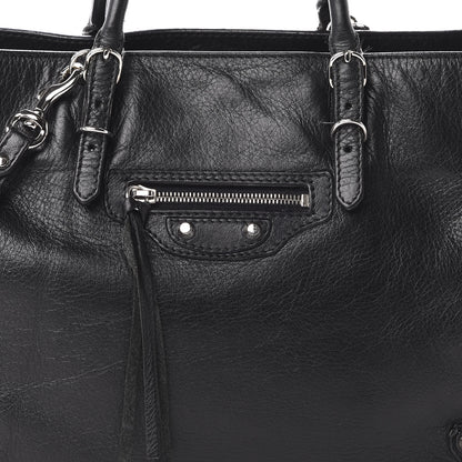 Balenciaga Veau Papier A6 Zip Around Tote Black 16 of 16