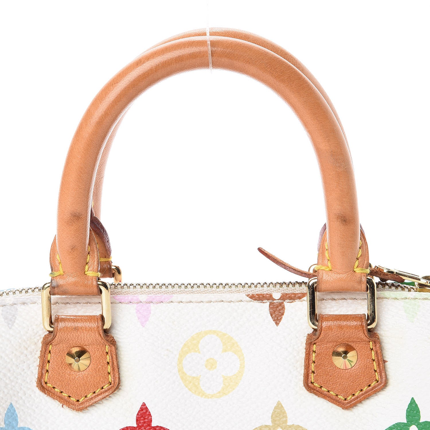 Louis Vuitton Monogram Multicolor Mini Sac HL Speedy White 9 of 10