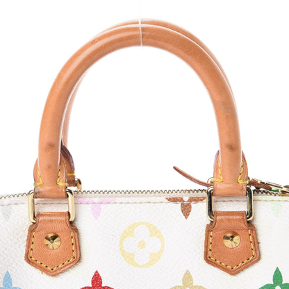 Louis Vuitton Monogram Multicolor Mini Sac HL Speedy White 9 of 10