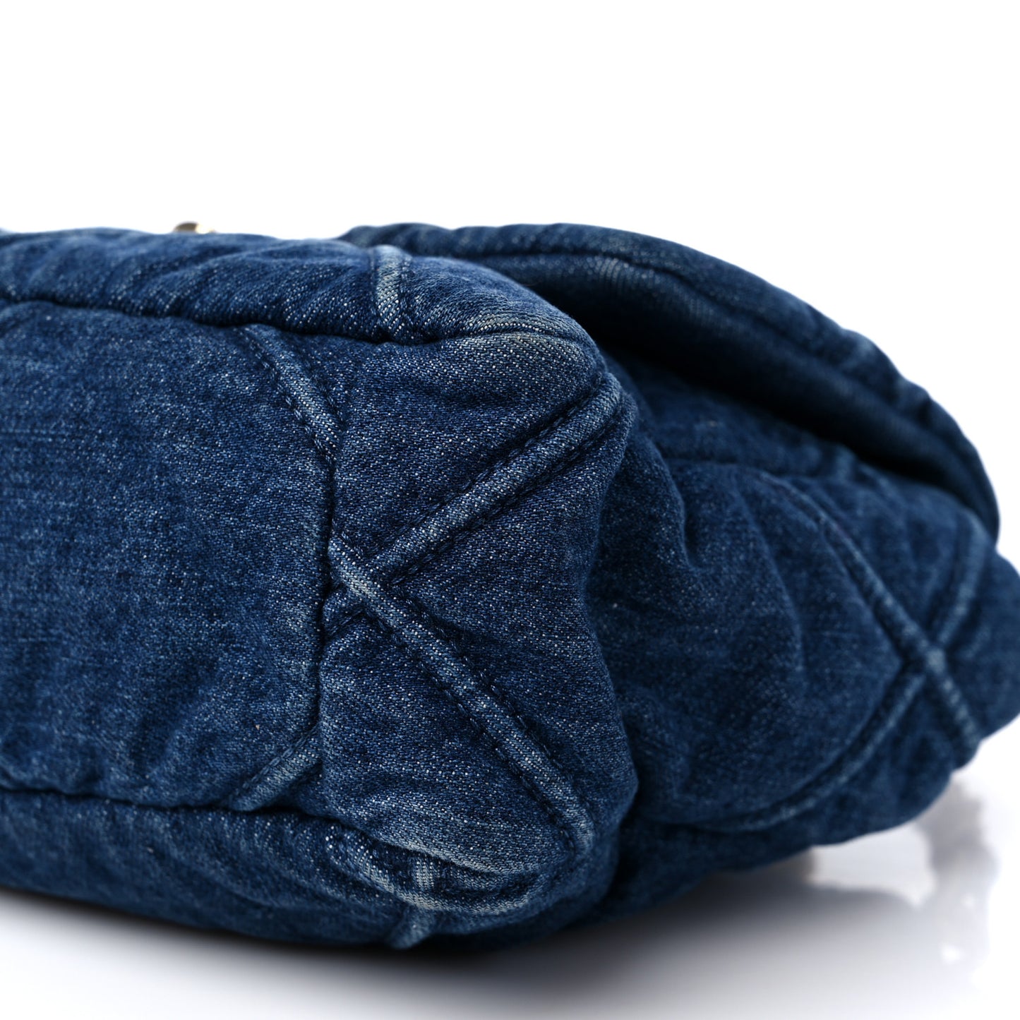 Denim Quilted Medium Chanel 19 Flap Blue