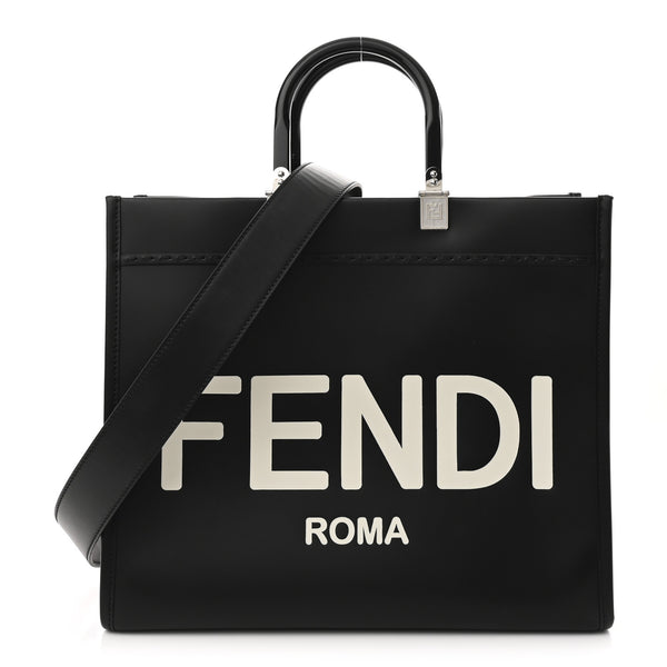 Fendi Vitello King Plexiglass Medium Fendi Sunshine Shopper Tote