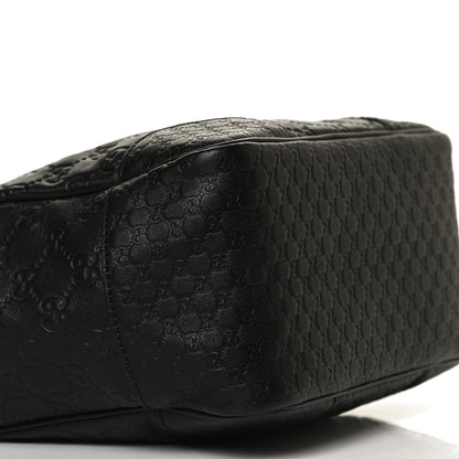 Gucci Guccissima Small Bree Zippered Tote Black 11 of 12
