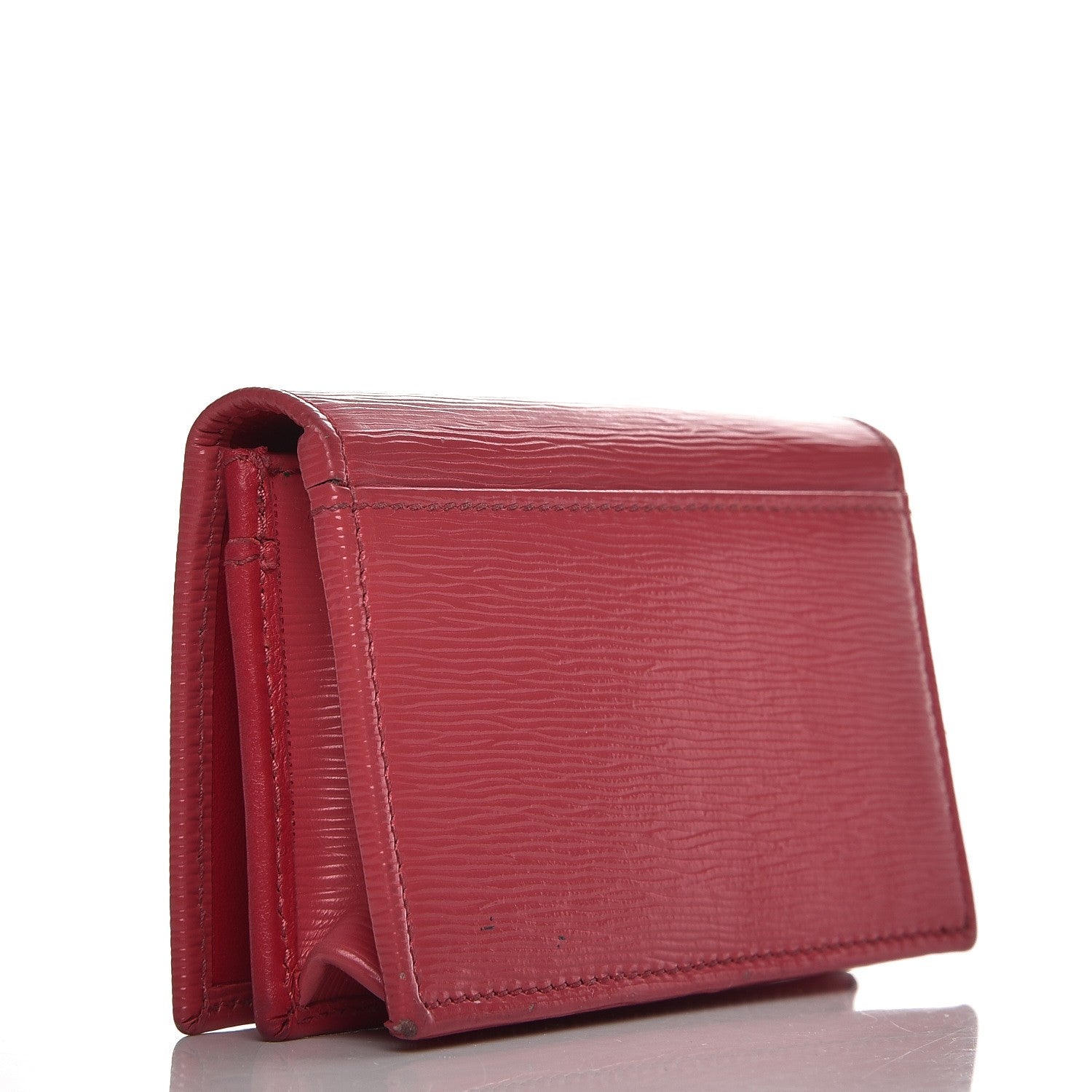 Prada Vitello Move Business Card Holder Peonia 3 of 8