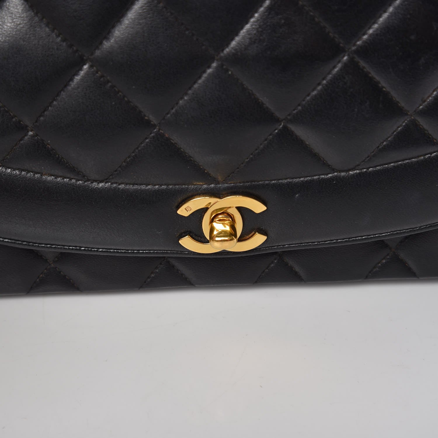 Chanel Lambskin Quilted Medium Single Flap Black 13 of 15