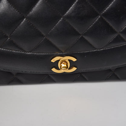 Chanel Lambskin Quilted Medium Single Flap Black 13 of 15