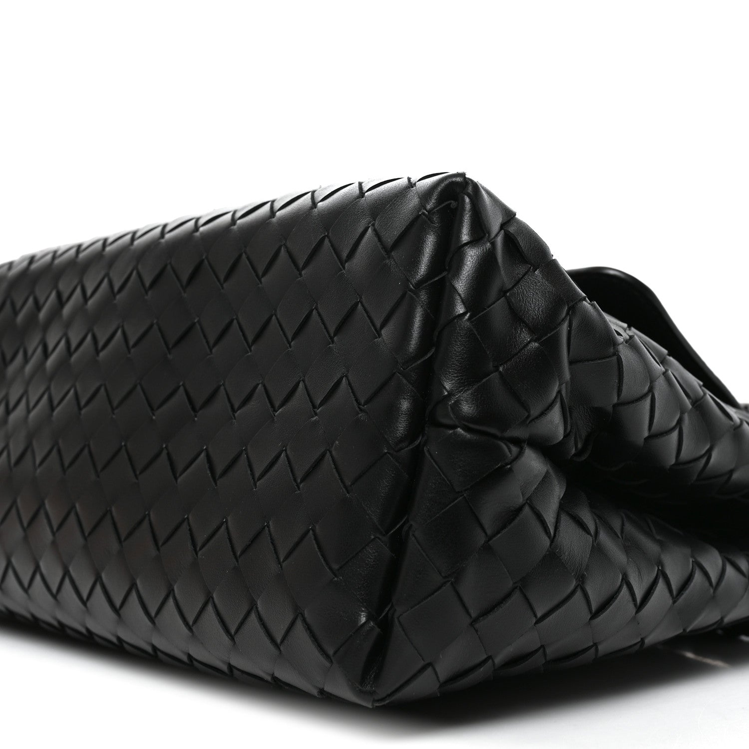 Bottega Veneta Grained Calfskin Intrecciato Andiamo Messenger Bag Black 11 of 11