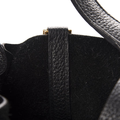 Hermes Taurillon Clemence Picotin Lock 22 MM Black 7 of 12
