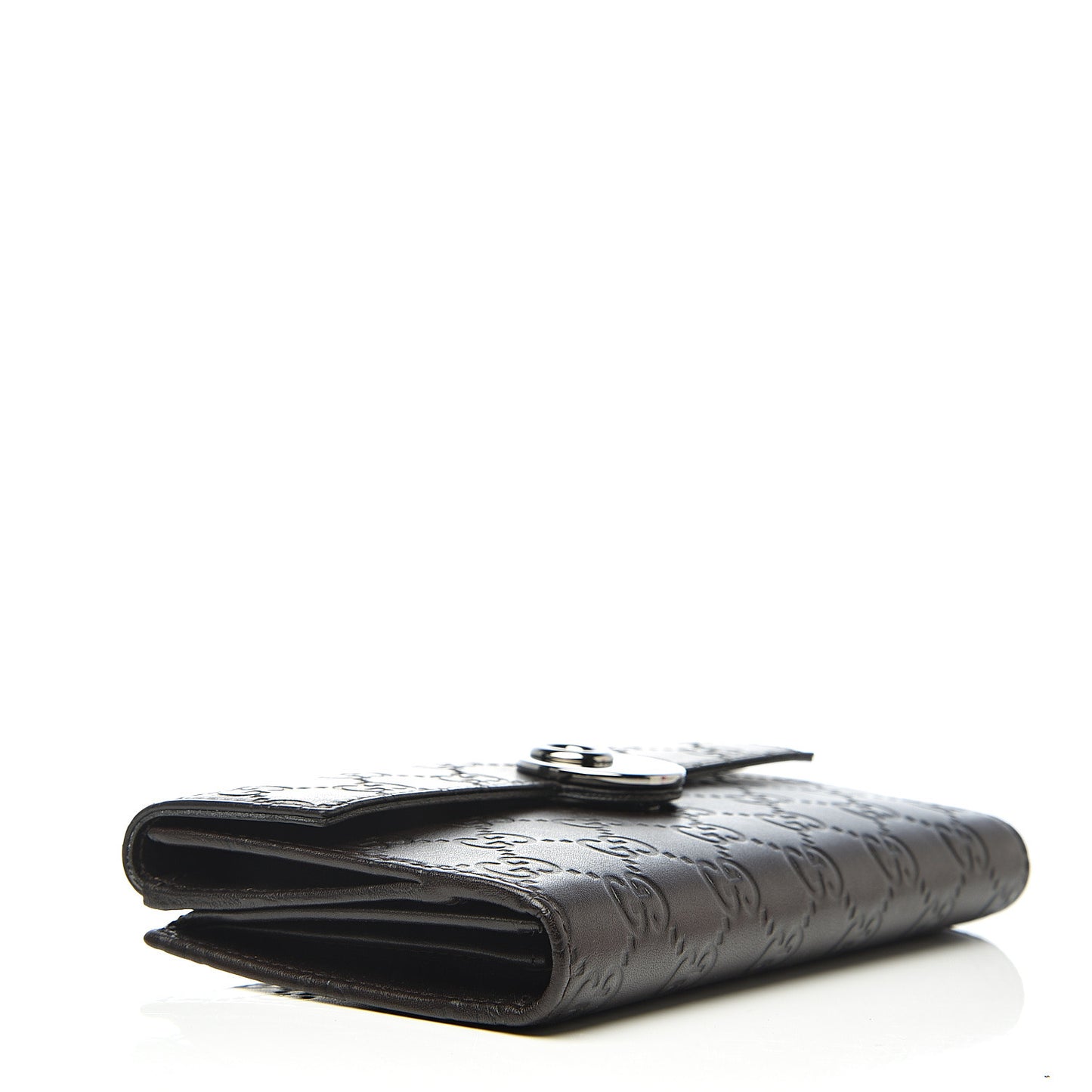 Guccissima Eclipse Continental Flap Wallet Dark Brown