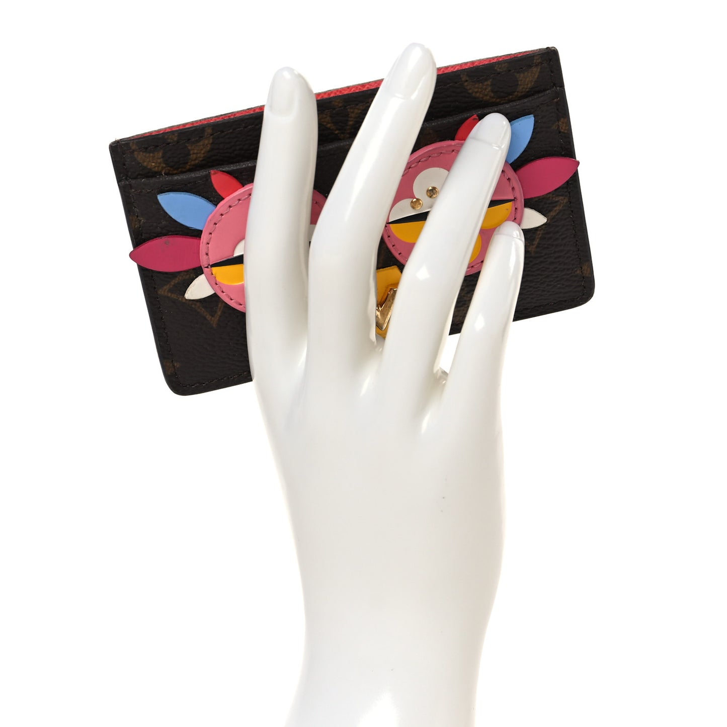 Monogram Lovely Birds Card Holder