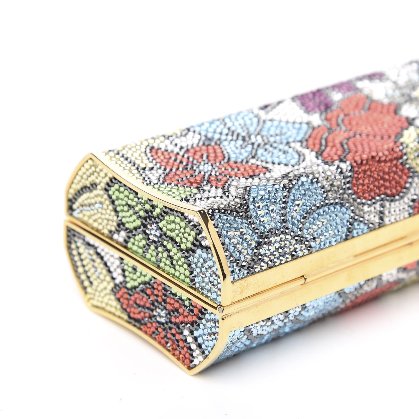 Swarovski Crystal Minaudiere Clutch Multicolor