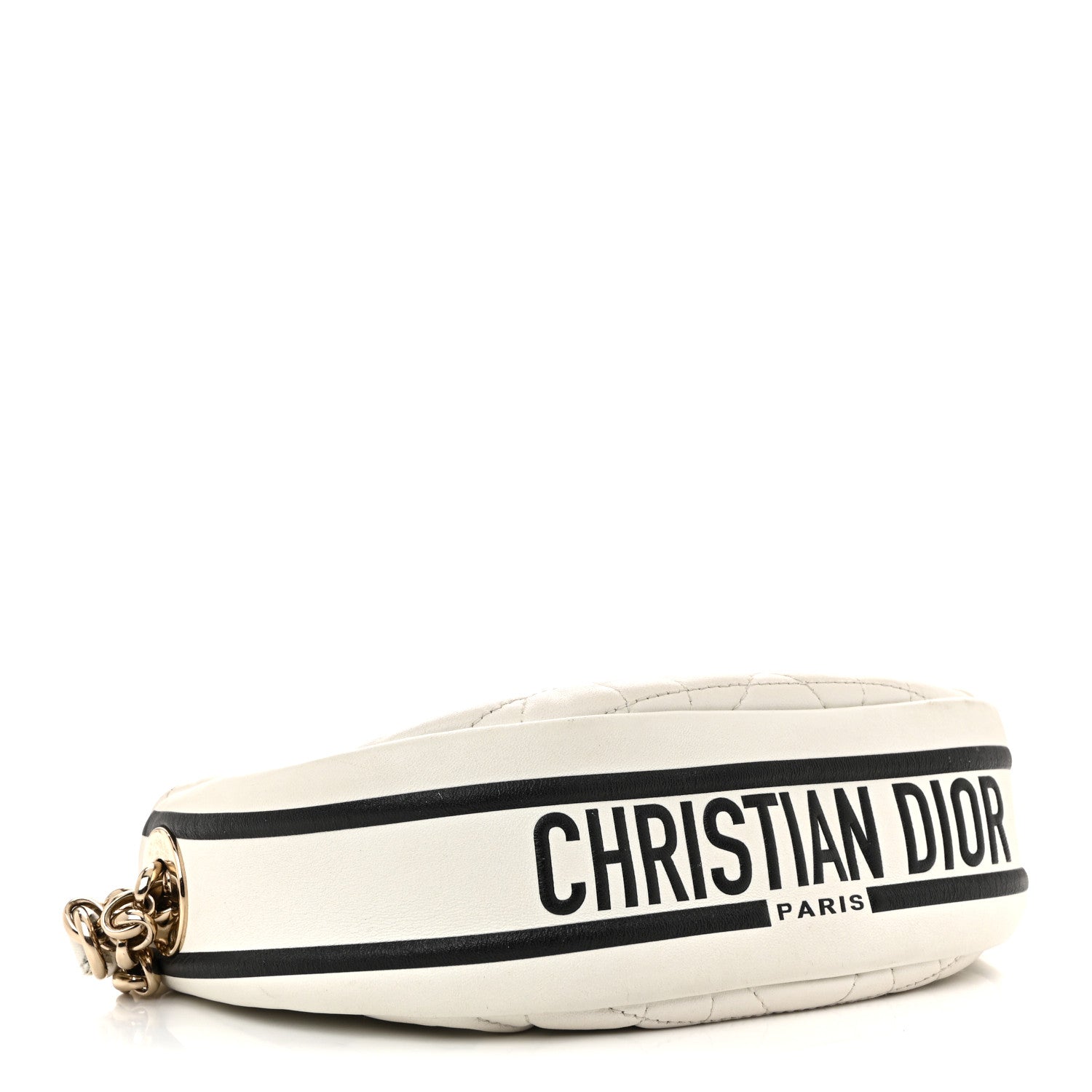 Christian Dior Lambskin Cannage Small Dior Vibe Hobo Bag White 4 of 17