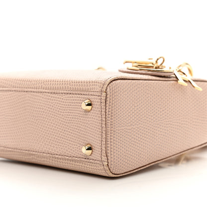 Christian Dior Lizard Mini Lady Dior Beige 10 of 10