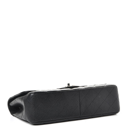 Chanel Caviar Quilted Jumbo Single Flap Black 5 of 8