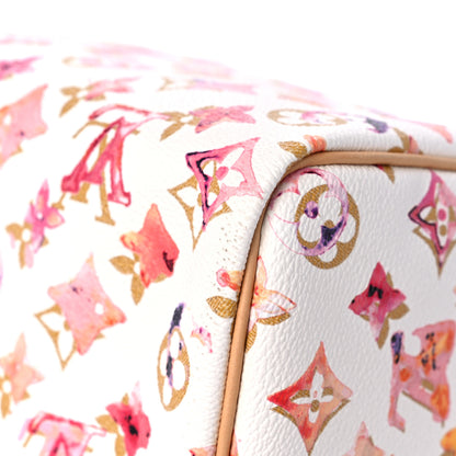 Louis Vuitton Watercolor Aquarelle Speedy 35 White 10 of 12