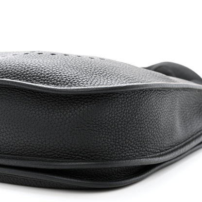 Hermes Taurillon Clemence Evelyne III PM Black 10 of 12