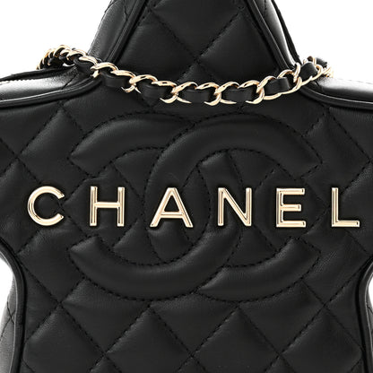Chanel Lambskin Quilted Walk of Fame Star Bag Black 8 of 11