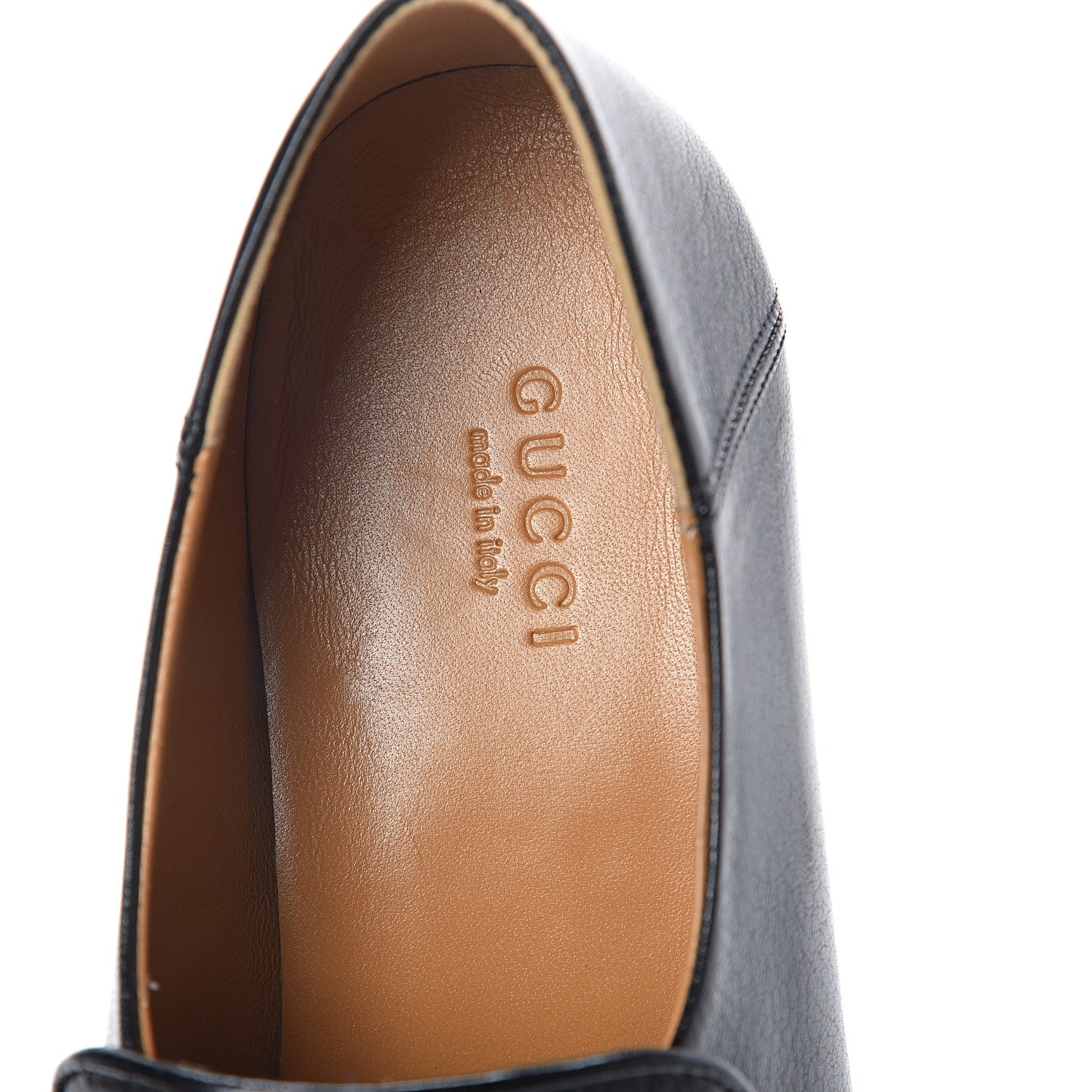 Gucci Goatskin Womens Horsebit Mid-Heel Loafers 36 Black 5 of 8