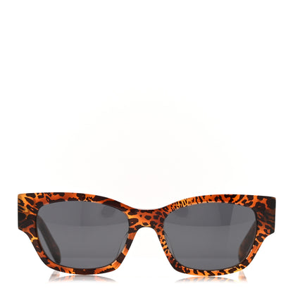 Celine Acetate Square Sunglasses CL40197U Leopard Havana 2 of 7