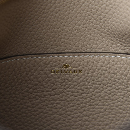 Delvaux Taurillon Pin Daily Surpique Bucket Sand 8 of 10