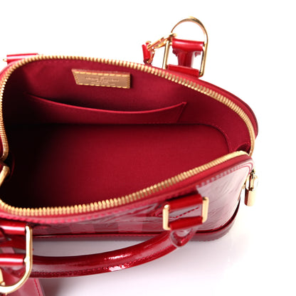 Louis Vuitton Vernis Rayures Alma BB Pomme D'Amour 4 of 4